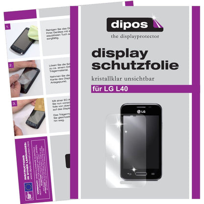 2x Schutzfolie klar für L40 LG Display-Schutzfolie (1)