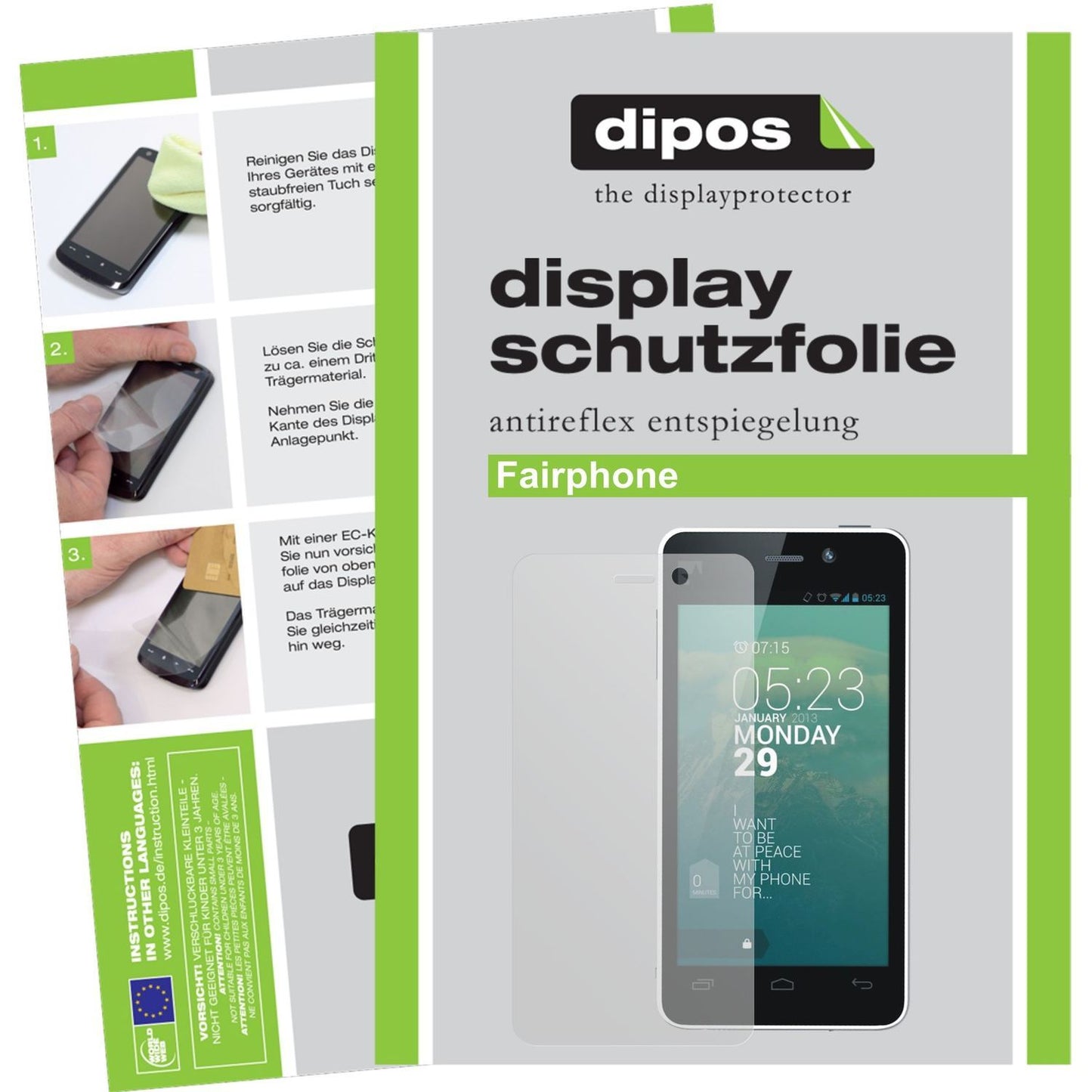 2x Schutzfolie matt für Fairphone Fairphone Displa (1)