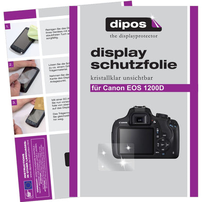 6x Schutzfolie klar für EOS 1200D Canon Display-Sc (1)