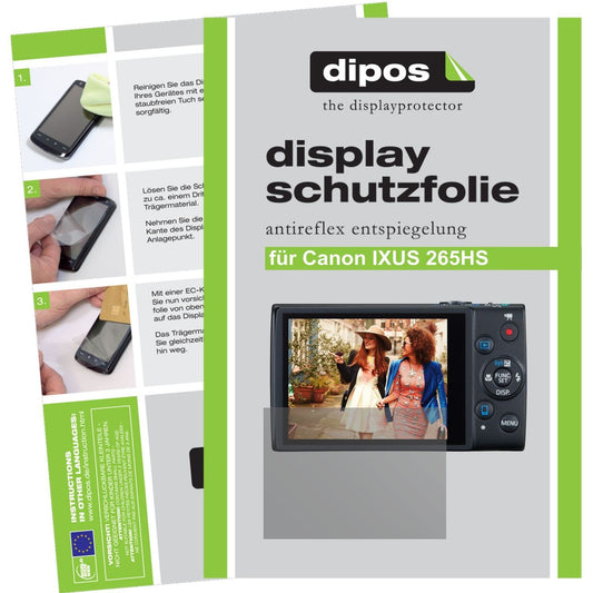 6x Schutzfolie matt für IXUS 265 Canon Display-Sch (1)