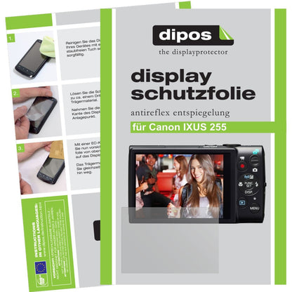 6x Schutzfolie matt für IXUS 255 Canon Display-Sch (1)