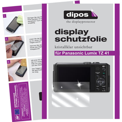 6x Schutzfolie klar für Lumix TZ41 Panasonic Displ (1)
