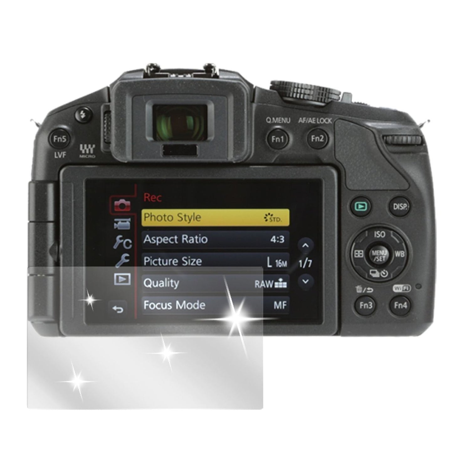 6x Schutzfolie klar für Lumix G6 Panasonic Display (2)