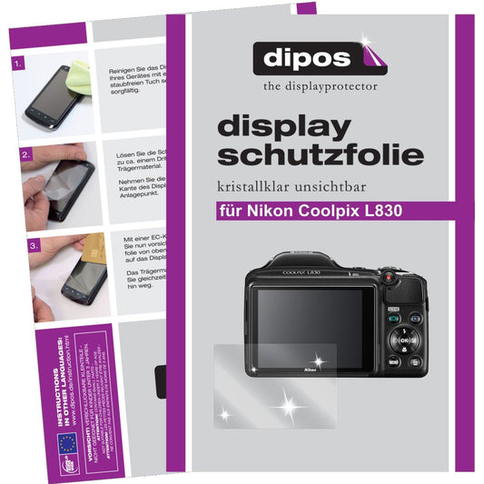 6x Schutzfolie klar für Coolpix L830 Nikon Display (1)