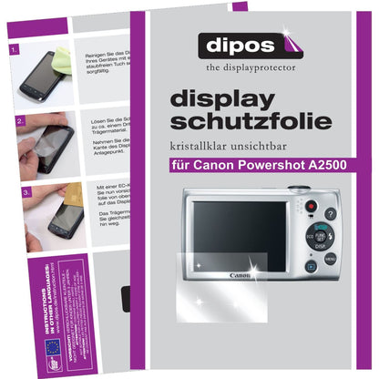 6x Schutzfolie klar für Powershot A2500 Canon Disp (1)