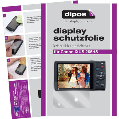 6x Schutzfolie klar für IXUS 265 Canon Display-Sch (1)