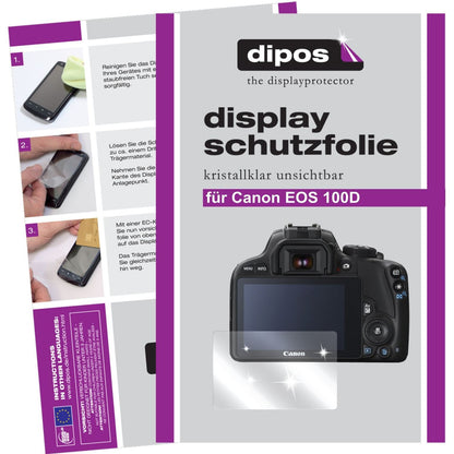 6x Schutzfolie klar für EOS 100D Canon Display-Sch (1)