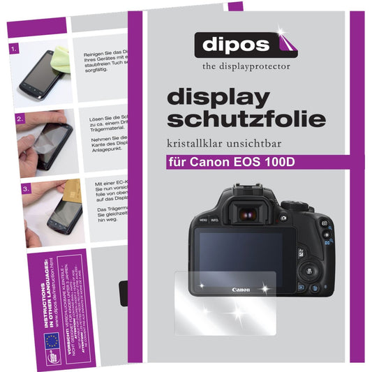 6x Schutzfolie klar für EOS 100D Canon Display-Sch (1)