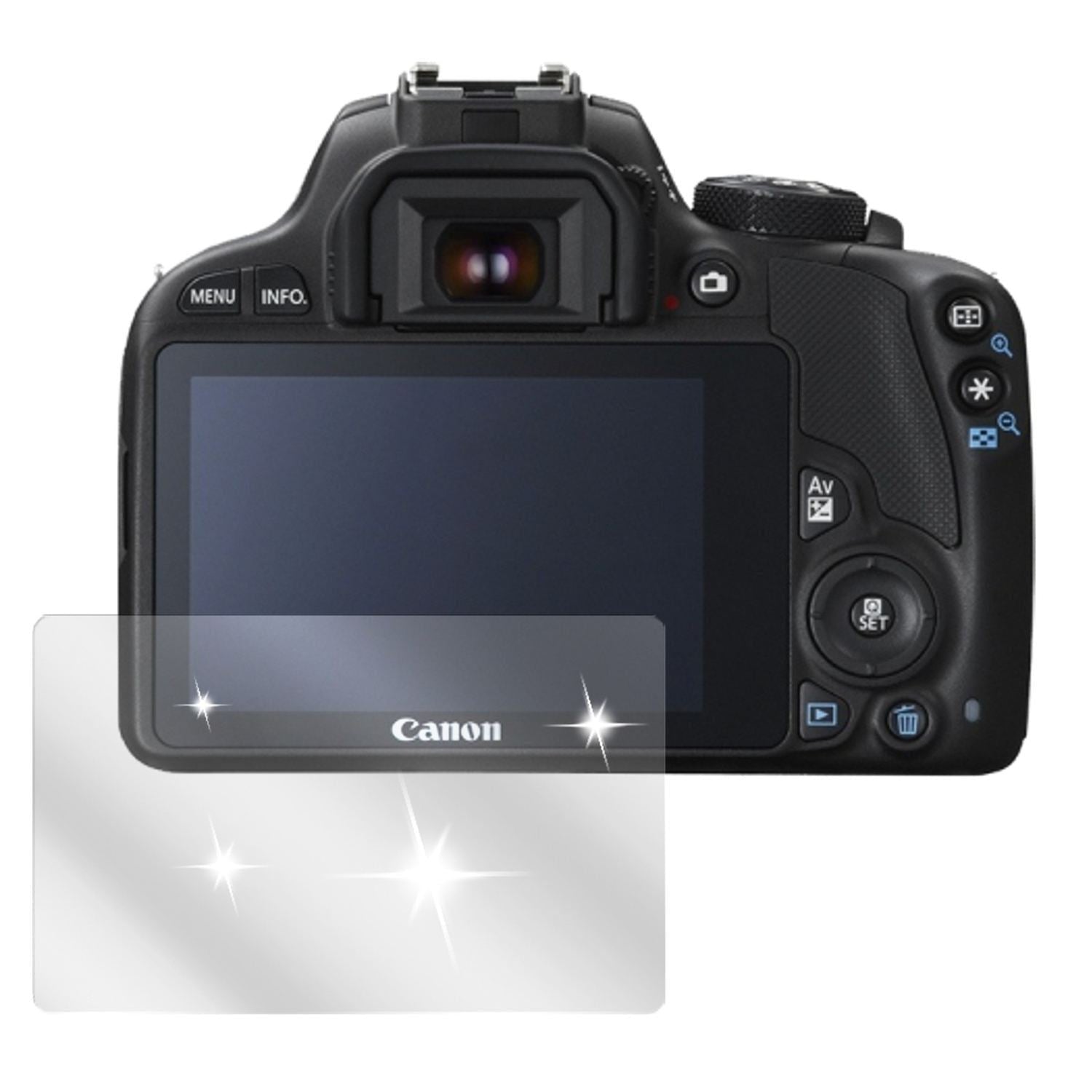 6x Schutzfolie klar für EOS 100D Canon Display-Sch (2)