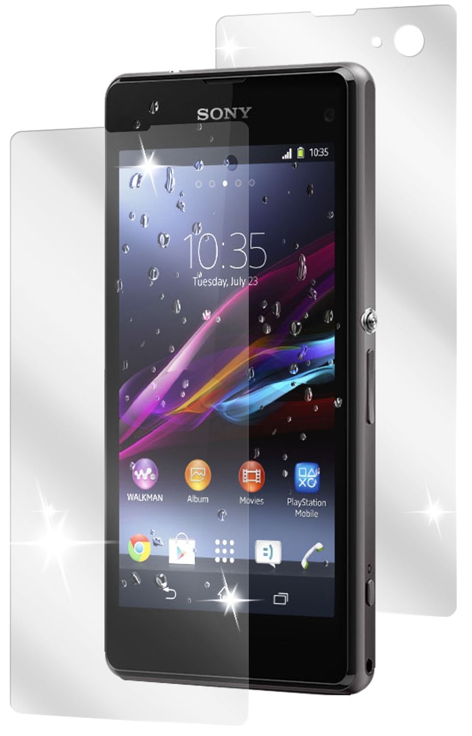 6x Schutzfolie klar für Xperia Z1 Compact Sony Dis (2)