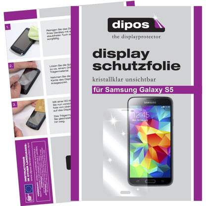 2x Schutzfolie klar für Galaxy S5 Samsung Display- (1)