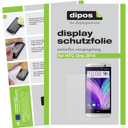 2x Schutzfolie matt für One M8 HTC Display-Schutzf (1)