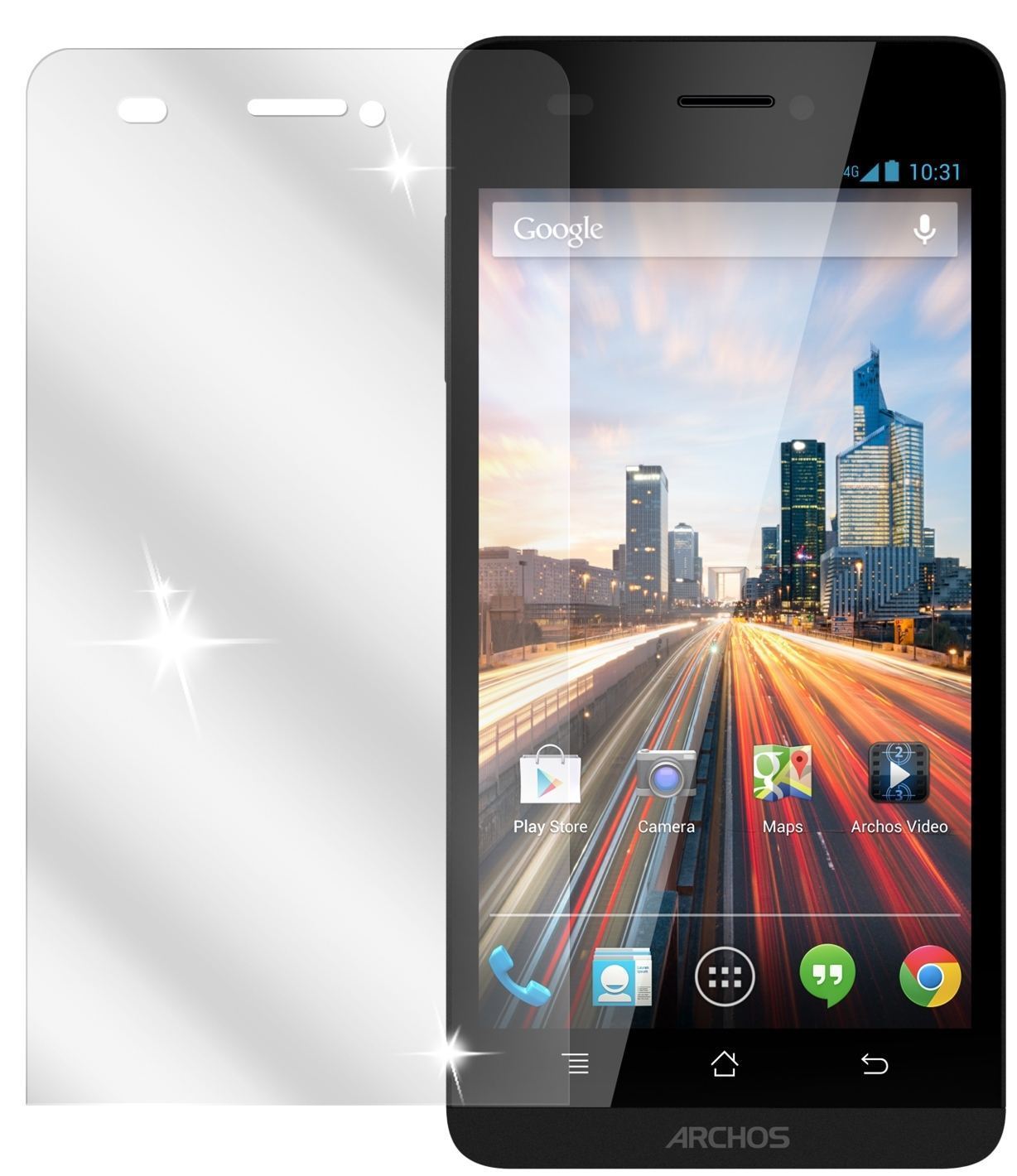 6x Schutzfolie klar für 50 Helium 4G Archos Displa (2)