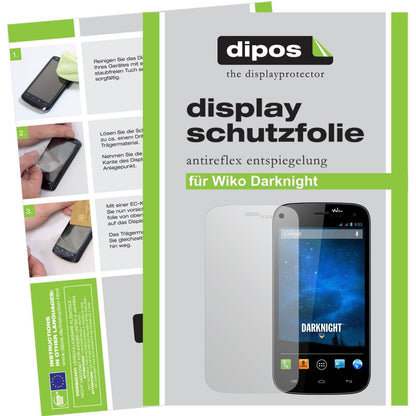 2x Schutzfolie matt für Darknight Wiko Display-Sch (1)