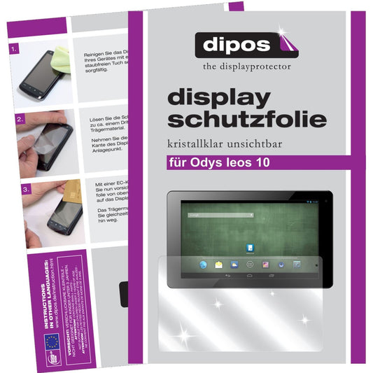 2x Schutzfolie klar für IEOS 10 Odys Display-Schut (1)
