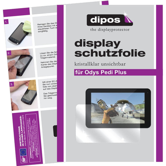 2x Schutzfolie klar für Pedi Plus Odys Display-Sch (1)
