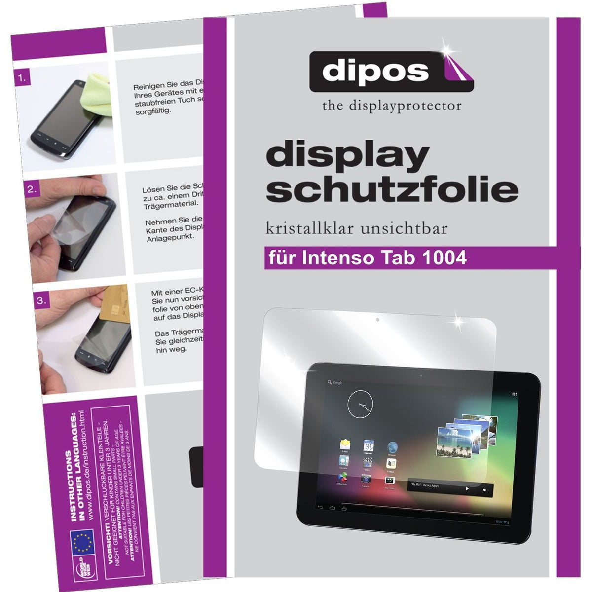 2x Schutzfolie klar für Tab 1004 Intenso Display-S (1)