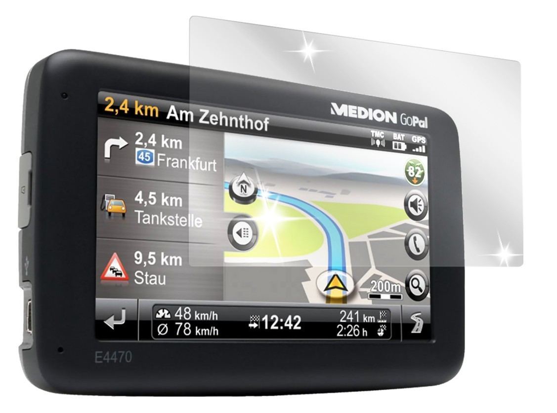 2x Schutzfolie klar für GoPal E4470 Medion Display (2)