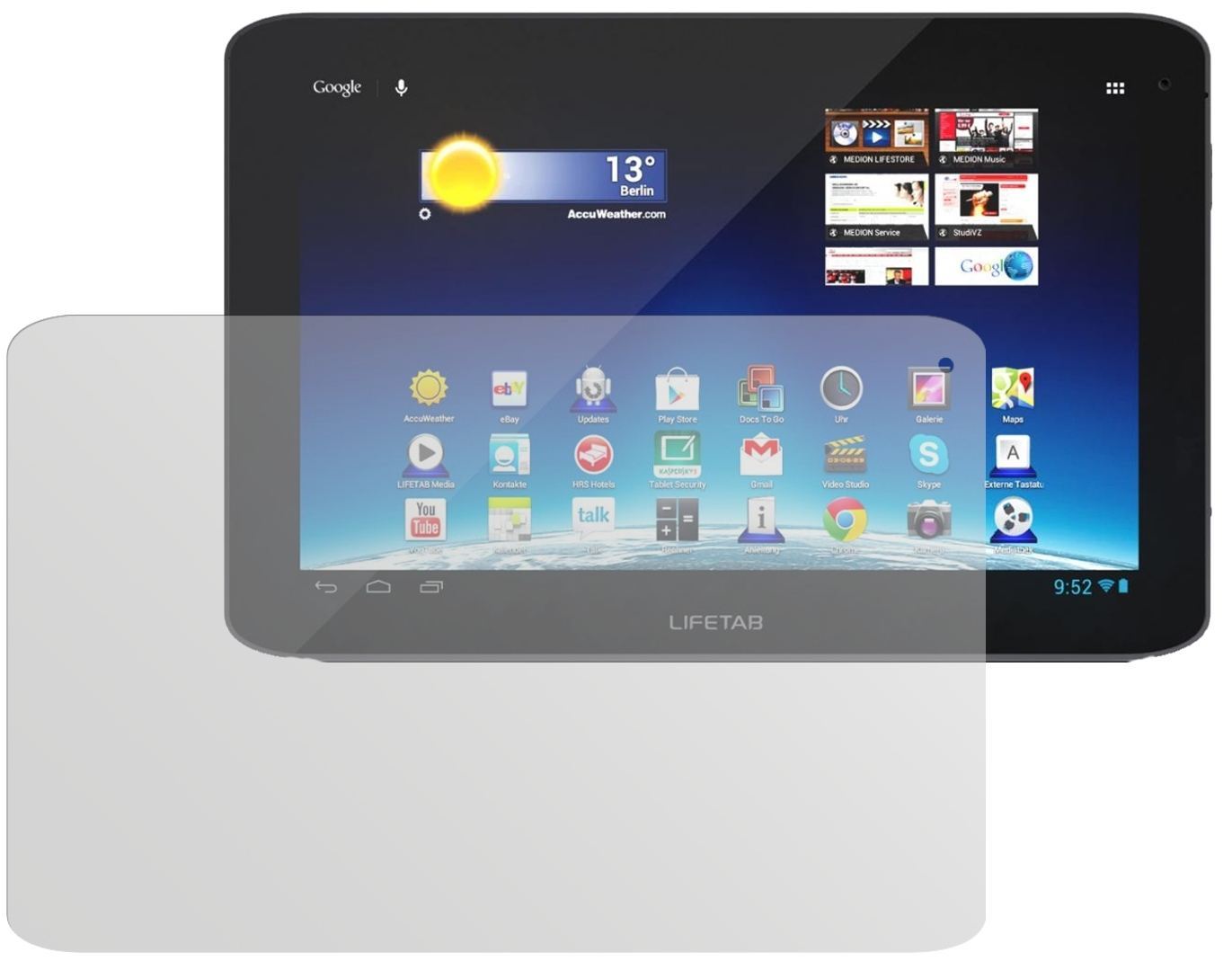2x Schutzfolie matt für Lifetab E10316 Medion Disp (2)
