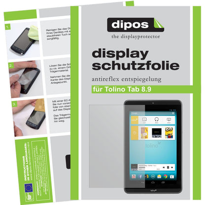 2x Schutzfolie matt für Tab 8,9 Tolino Display-Sch (1)