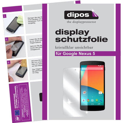 2x Schutzfolie klar für Google Nexus 5 LG Display- (1)