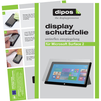 2x Schutzfolie matt für Surface 2 Microsoft Displa (1)