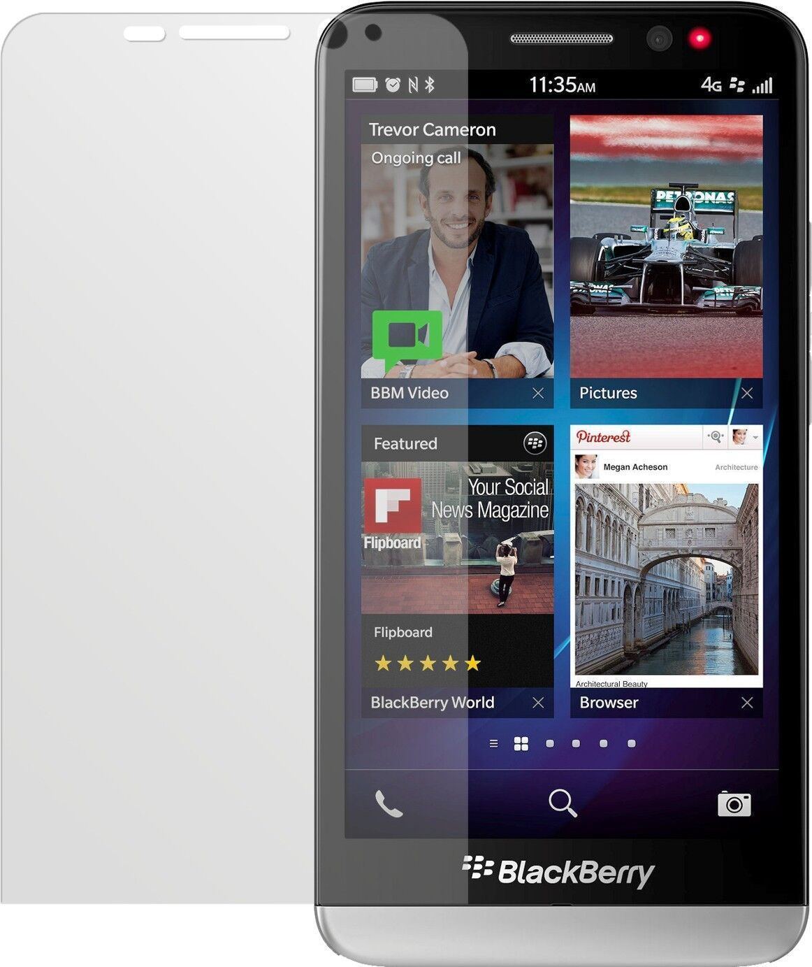 2x Schutzfolie matt für Z30 Blackberry Display-Sch (2)