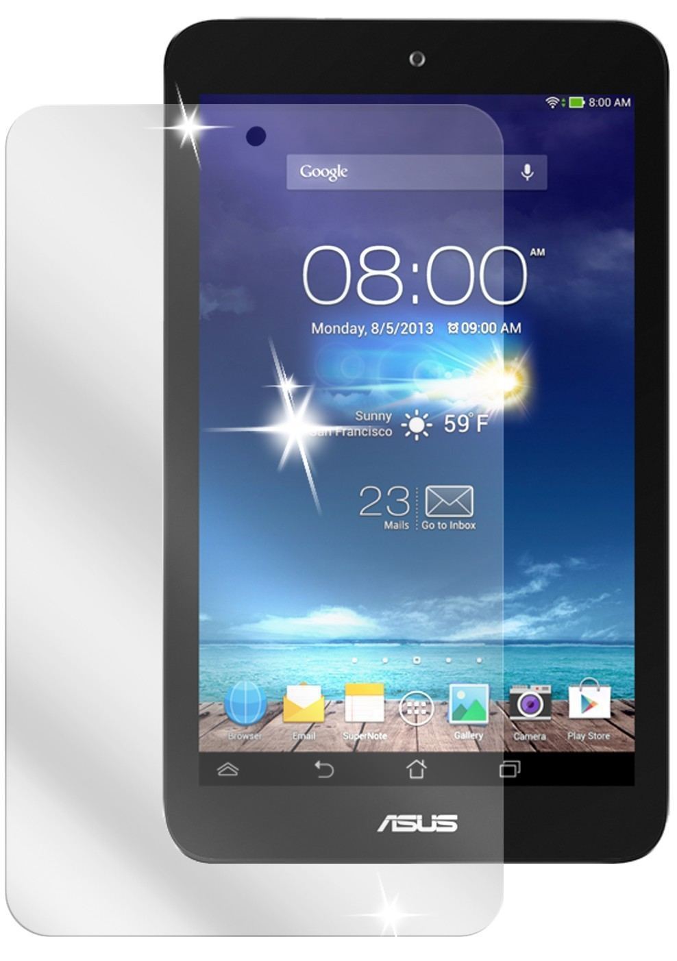 2x Schutzfolie klar für MeMo Pad 8 Asus Display-Sc (2)