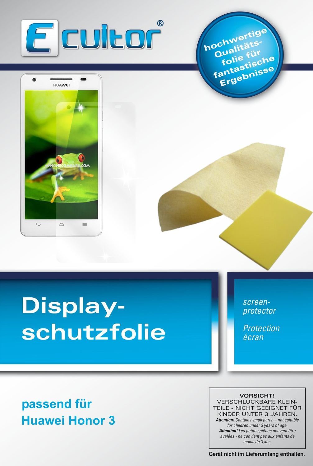 6x Schutzfolie klar für Honor 3 Huawei Display-Sch (1)