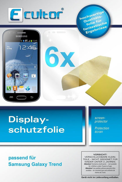 6x Schutzfolie klar für Galaxy Trend Samsung Displ (1)