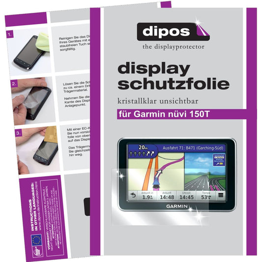 2x Schutzfolie klar für nüvi 150T Garmin Display-S (1)