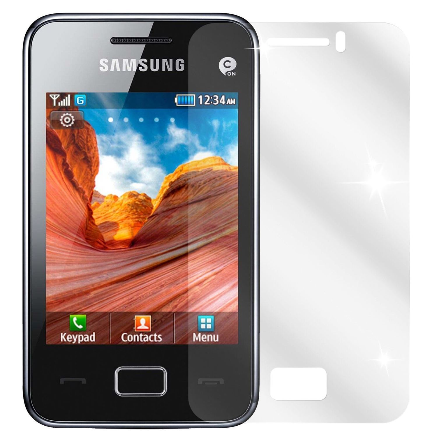 2x Schutzfolie klar für Rex 80 Samsung Display-Sch (2)