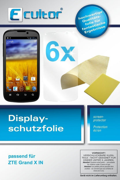 6x Schutzfolie klar für Grand X IN ZTE Display-Sch (1)