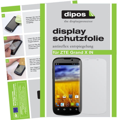 2x Schutzfolie matt für Grand X IN ZTE Display-Sch (1)