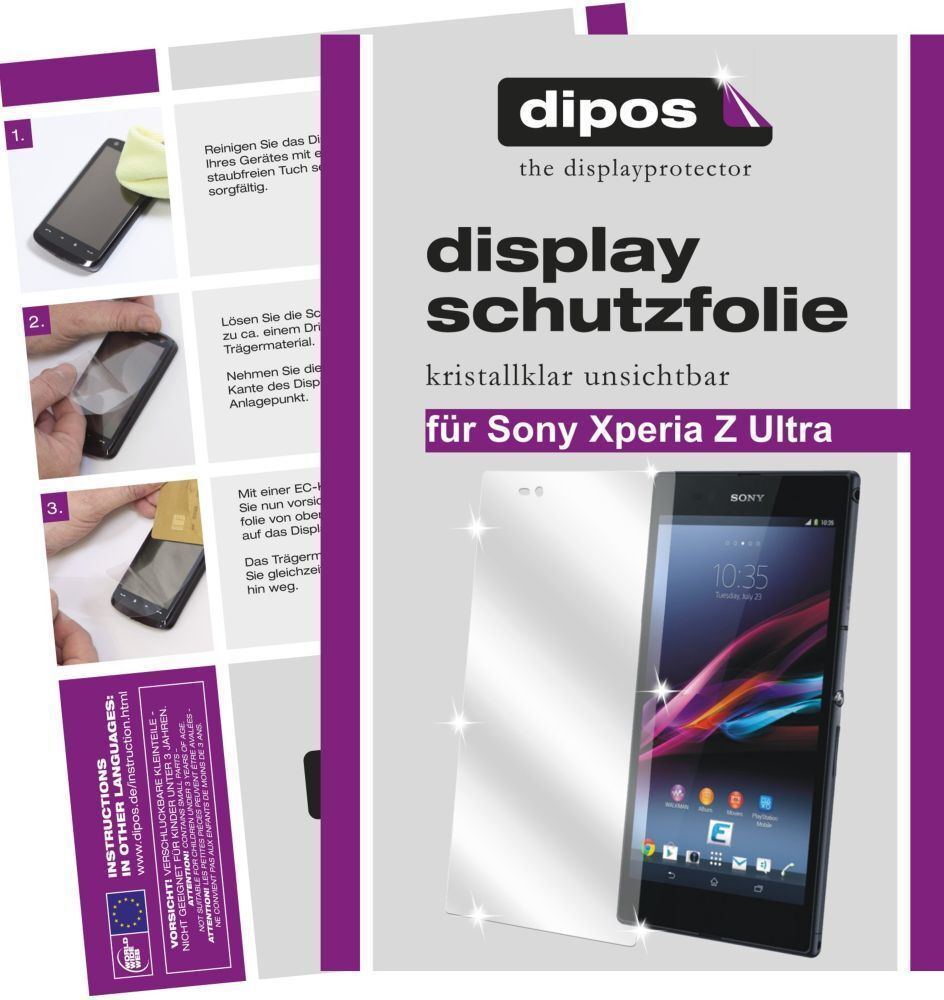 4x Schutzfolie klar für Xperia Z Ultra Sony Displa (1)