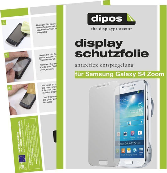 2x Schutzfolie matt für Galaxy S4 Zoom Samsung Dis (1)