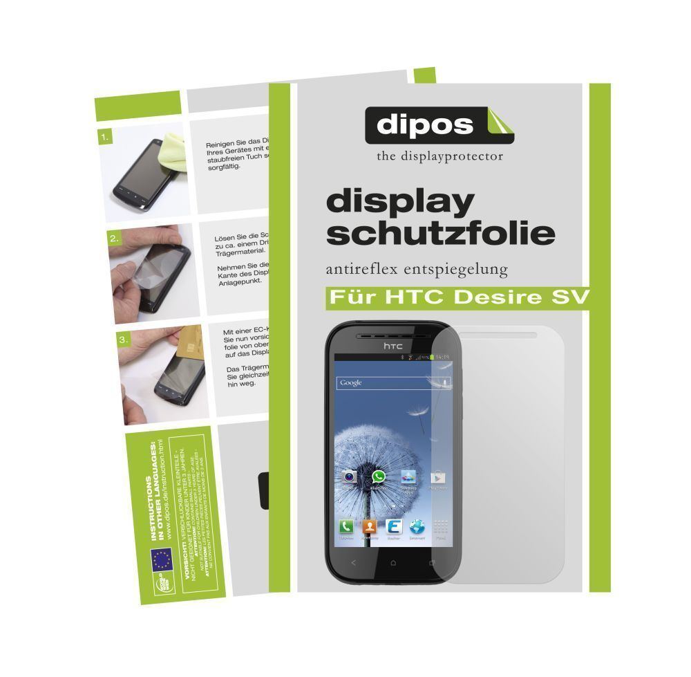 2x Schutzfolie matt für Desire SV HTC Display-Schu (1)