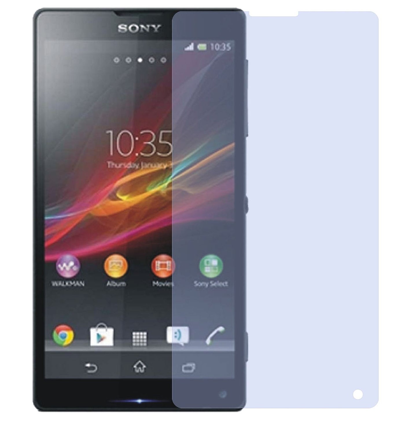 2x Schutzfolie klar für Xperia ZL Sony Display-Sch (2)