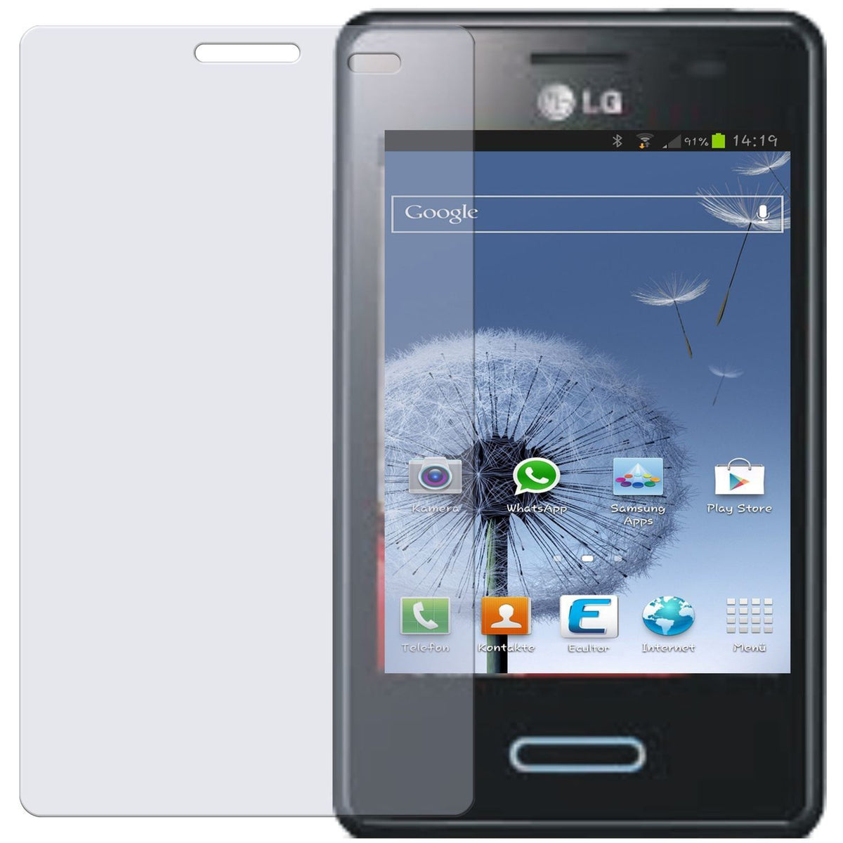 6x Schutzfolie klar für Optimus L3 II LG Display-S (2)