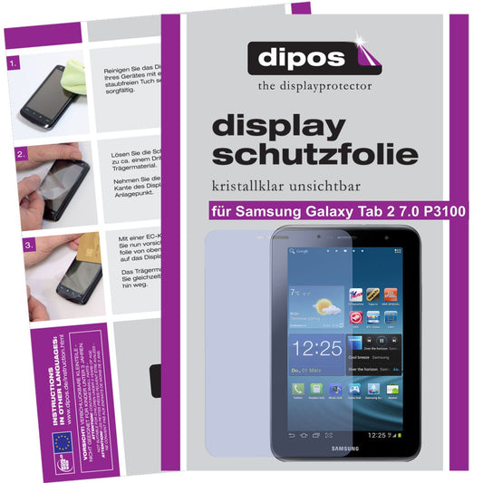 2x Schutzfolie klar für Galaxy Tab 2 7.0 P3100 Sam (1)