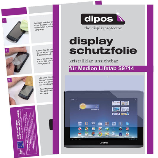 2x Schutzfolie klar für Lifetab S9714 Medion Displ (1)