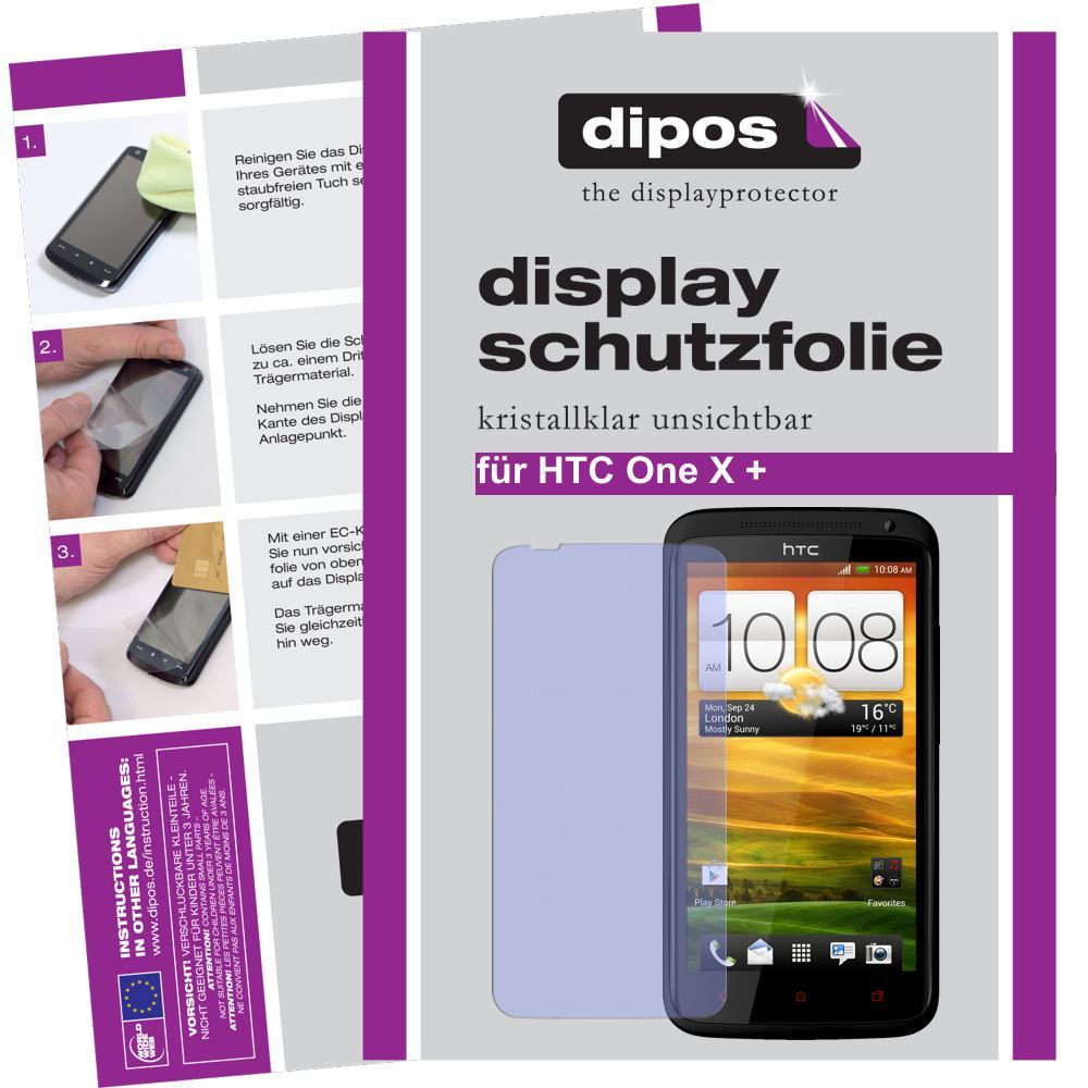 2x Schutzfolie klar für One X+ HTC Display-Schutzf (1)