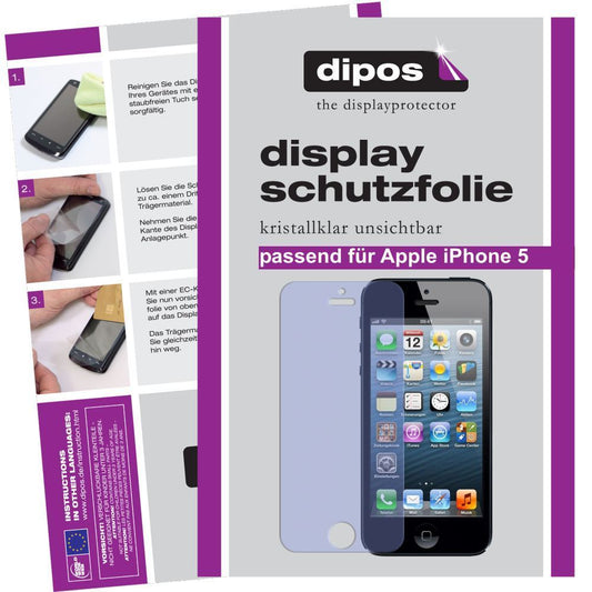 4x Schutzfolie klar für iPhone 5 Apple Display-Sch (1)
