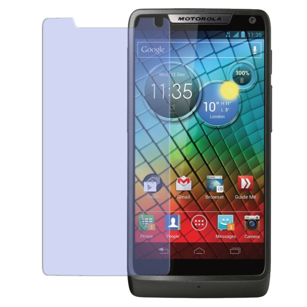 2x Schutzfolie klar für RAZR I Motorola Display-Sc (2)