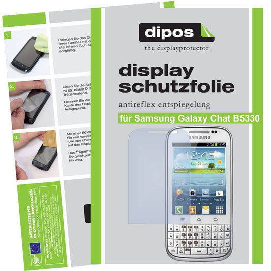 2x Schutzfolie matt für Galaxy Chat B5330 Samsung  (1)