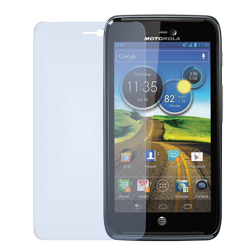 2x Schutzfolie matt für Atrix HD Motorola Display- (2)