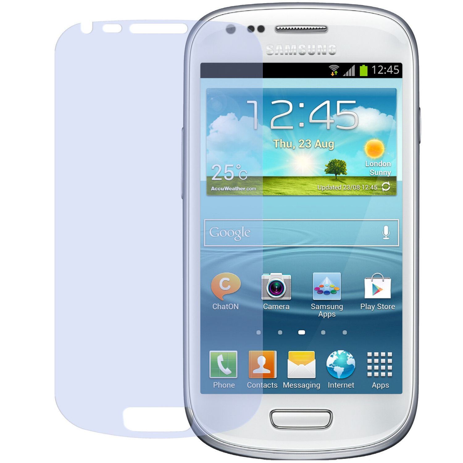 8x Schutzfolie klar für Galaxy S3 mini i8190 Samsu (2)
