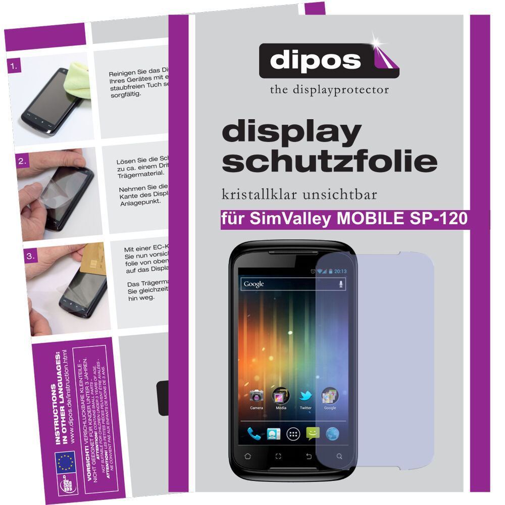 2x Schutzfolie klar für SP-120 SimValley Display-S (1)