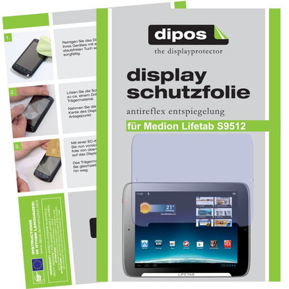 2x Schutzfolie matt für Lifetab S9512 Medion Displ (1)