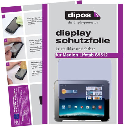 2x Schutzfolie klar für Lifetab S9512 Medion Displ (1)